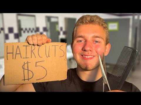 ASMR $5 School Bathroom Haircut
