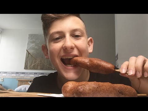 ASMR Eating Corndogs*eating sounds*| Lovely asmr S