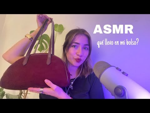 Qué llevo en mi bolso VERSION ASMR 👜🔊