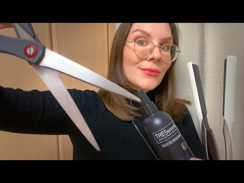 ASMR ✂️Haircut and Style with an Odd Girl ✨(Chaotic Roleplay)