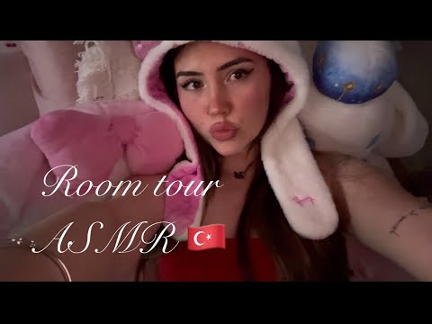 Oda turu (room tour) Turkish ASMR 🍓🫶🏻🇹🇷