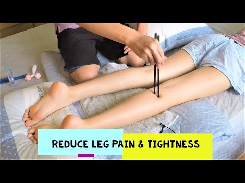 Pain Relief Leg & Foot Massage with Chopsticks | ASMR Massage