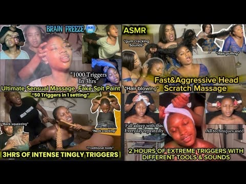 7 HOURS ASMR COMPILATION OF ALL LONG VIDEOS WITH OVER 1000 TINGLY TRIGGERS ALL TECHNIQUES & TOOLS