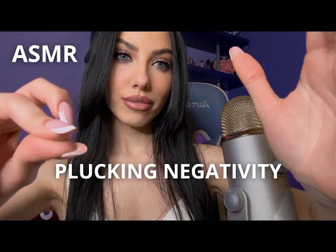 ASMR REIKI -  Plucking Away Negative Energy (fast and aggressive)