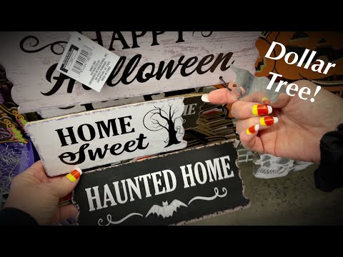 ASMR Dollar Tree halloween 2022! (No talking) Shop with me for great halloween stuff!!