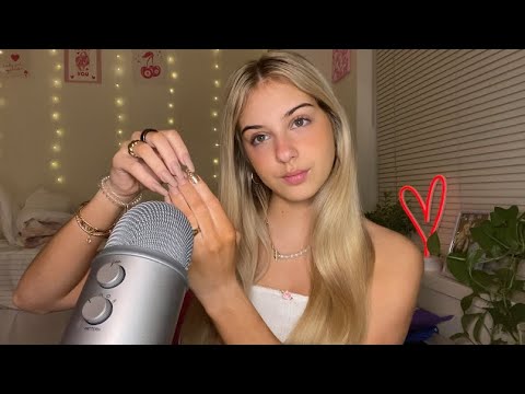 ASMR| Long Nail Scratching And Whispering ~Visual Triggers 🤍