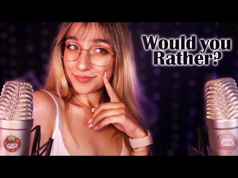 ASMR | Ear-to-Ear Whispers while playing "Would you Rather?" 👀