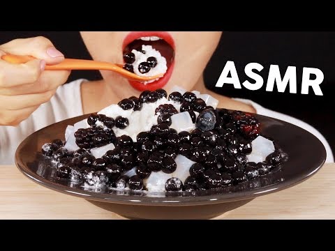 ASMR FROZEN BUBBLE TEA 버블티빙수 Tapioca Pearl (Boba) Bingsu 먹방 | MINEE EATS