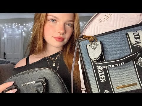 ASMR Purse Collection 👜 | Soft Leathery Tapping + Fabric Triggers