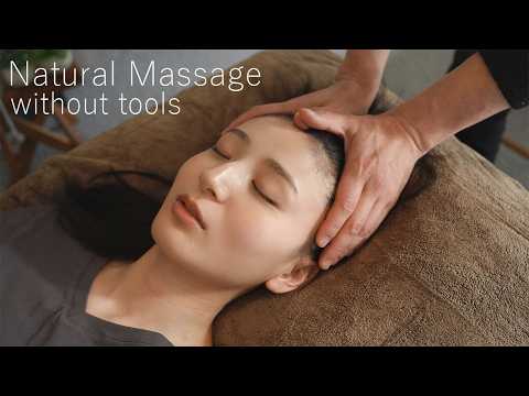[ASMR] 眠れる💤素手だけのナチュラルヘッドマッサージ