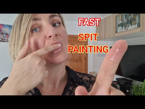 ASMR FAST AGGRESSIVE SPIT PAINTING | Intense Sound & Visuals for Relaxation #asmr #relax #lofi #fast