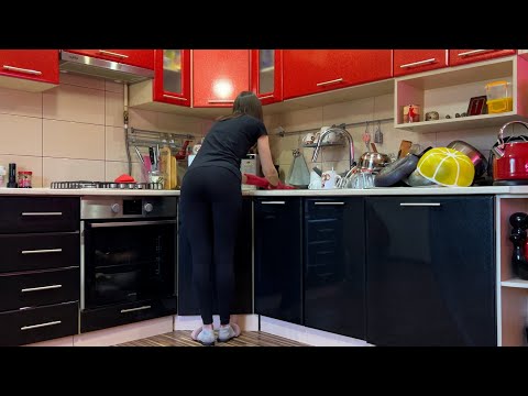 I was caught doing unscheduled cleaning in the kitchen. ASMR