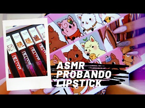 ASMR/ sonidos lipstick/ LipGloss Application / Tapping/ Relajante/ Andrea ASMR 🦋