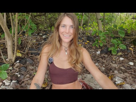 asmr at the beach (nature sounds, crunchy leaves, sand scraping) 💙🌊