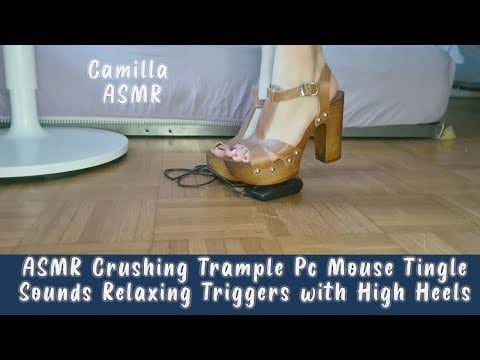 ASMR Crushing Trample Pc Mouse Tingle Sounds Relaxing Triggers with High Heels