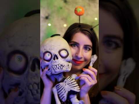ASMR Halloween Trigger (Baby Skeleton) #halloweenwithshorts