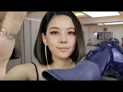 美容室ロールプレイ ASMR  日本語 hair salon roll play 미용실 롤플레이