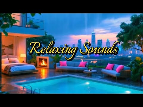 Cozy Rain Fall Sounds and  Relaxing Jazz Music for Sleeping