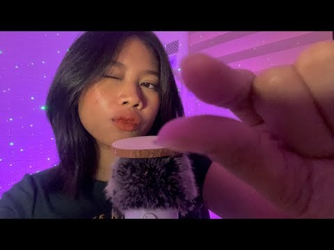 asmr energy rain ☔️ (wood and beeswax tapping, mouth clicking) w/ bgm