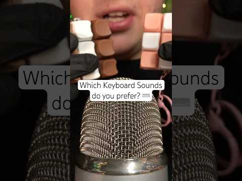 Welche Tastatur Sounds gefallen dir besser?? 🩷 #asmr