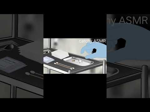 ear piercing treatment animation||#2danimation #asmrvideo #animation #earwaxremoval #trending