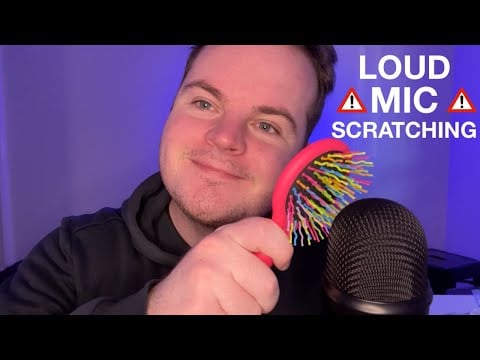 ⚠️ Fast and AGGRESSIVE LOUD ASMR MIC SCRATCHING ⚠️