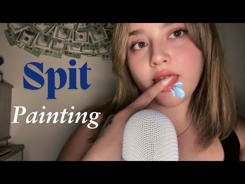 ASMR - Spit Painting ( No Talking )