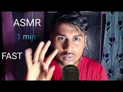 asmr 1 minute fast hand sounds and mouth sounds for sleep 😴