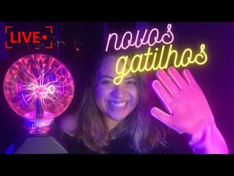 ASMR VEM RELAXAR AO VIVO COM NOVOS GATILHOS