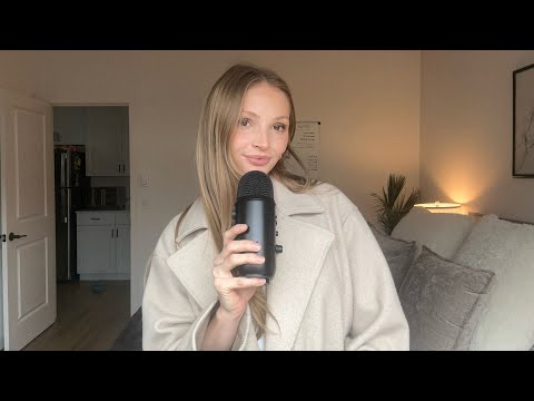 ASMR Get Ready with Me 🤍 (up close whispers, fabric sounds)