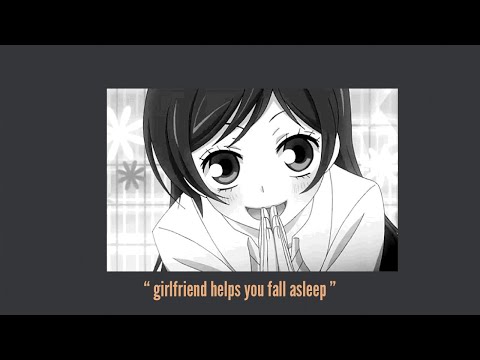 asmr Girlfriend helps you fall asleep with cuddles and back rubs [sleep aid]