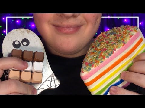 ASMR Cake Squishy, Creamy Keyboard & Page Turning 📚🍰 Cozy Laber Video!