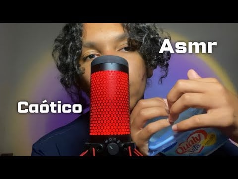 ASMR CAÓTICO | PAZ e CAOS sons de boca (seco/molhado) com tappings lentos e rápidos