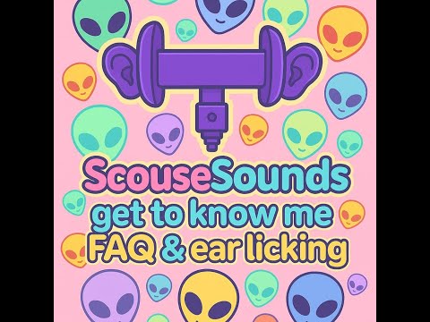 Get to know me ASMR with ear licking!!!!! - very chatty ASMR answering random questions!!!!