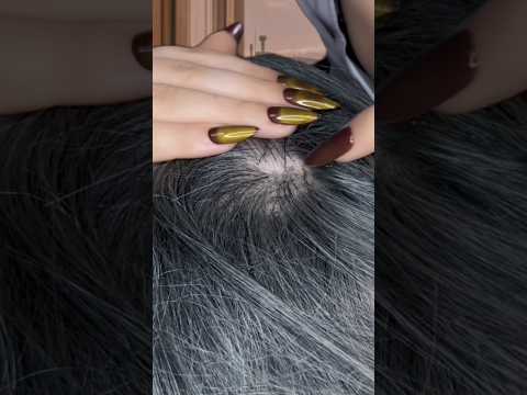 Scalp scratching 💆🏻‍♀️🤎 #asmr #relax #satisfying #relaxing #tingles #asmrhairplay