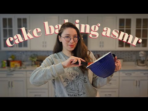 ASMR 🧁 Baking and Eating A Cupcake For My Birthday 🧁 Lofi Whispering & Tingly Sounds