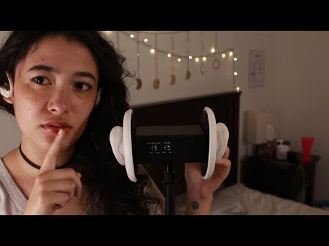 BACKGROUND ASMR | Shushing, Mouth Sounds, Soft Rain (1 HOUR) *no talking*