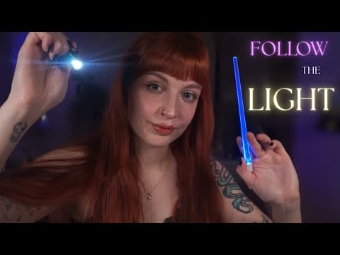 ASMR Follow the light and focus on me until you fall sleep