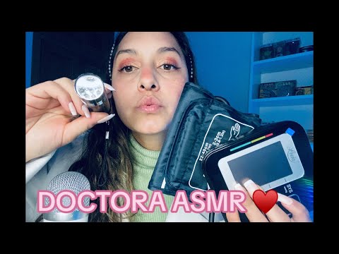 ASMR ♥️ RolePlay | TU DOCTORA ASMR TE HACE UN CHEQUEO Y LIMPIA TU HERIDA !! ♥️👩🏻‍⚕️♥️