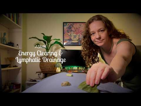 ASMR Reiki Energy Clearing & Lymphatic Drainage Massage | Gua Sha, Massage Roller, Soft Spoken