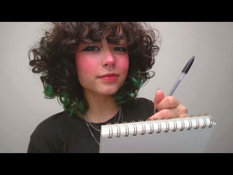 ASMR - asking you thought-provoking questions… 🤨 whispers and writing sounds