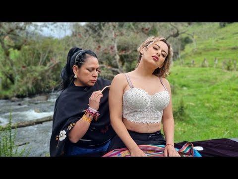 ASMR, Martha Pangol & Mika, Masaje relajante para el estrés a la orilla del río 😴