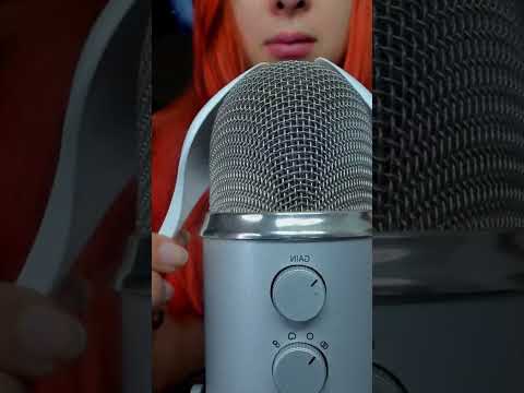Asmr spoon on microphone