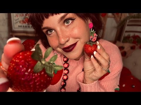 ASMR for Autism: A Sweet Strawberry Day 🍓(Picking, Tapping, General Store)