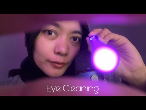 ASMR Best Visual Trigger Eye Cleaning for Relaxing 🦋🩵