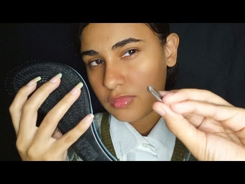 ASMR caseiro tirando os seus piolhos "ROLEPLAY"