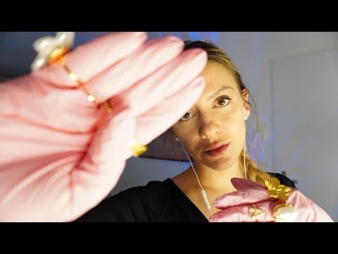 ASMR Latex Gloves with Rings On | Hand Movements for Relaxation 