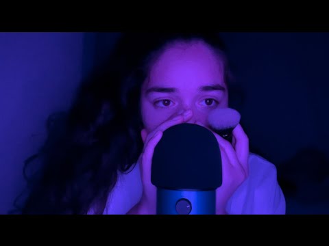 ASMR~ Pop Filter Brushing and SUPER Breathy Whispers!! 🌬 {Word Repetition & Personal Attention 💖 }