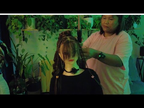 3 K-pop Hairstyles ASMR Hairstyling, Hair & Makeup, Hair Fixing, perfectionist, Finishing Touches 😆