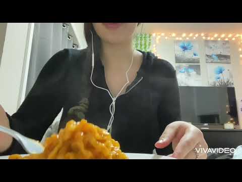 CREAMY CARBO FIRE NOODLES ASMR